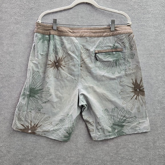 Oneill Men Shorts 34 Gray Floral Polyester Nylon Hyperfreak Board Shorts Beach - Picture 7 of 8
